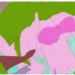 Rabbit North Drillhole Plan Map on Geology