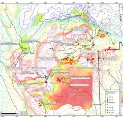 Rabbit North Historic drilling and Rock Sample Compilation with Ground Geophysics